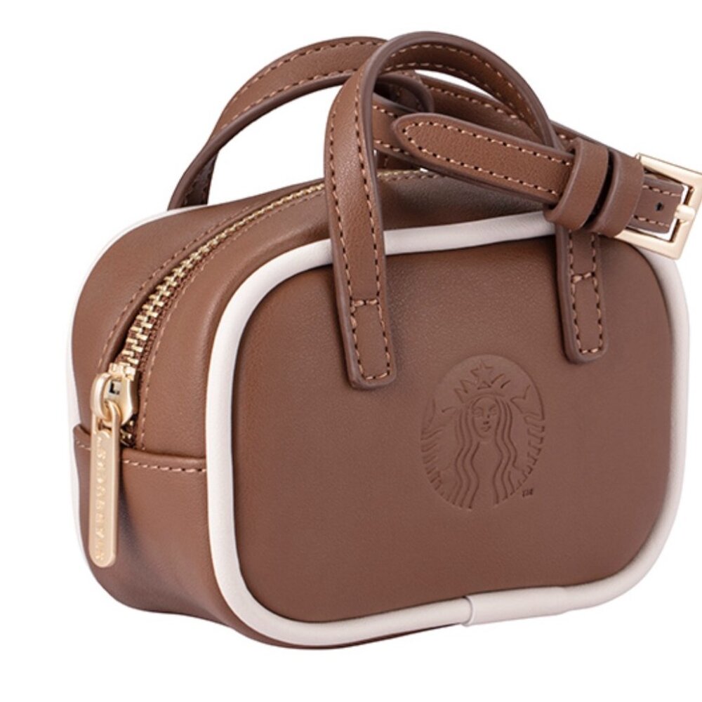 Starbucks Taiwan 2025 summer RETRO MINI tote bag- siren brown